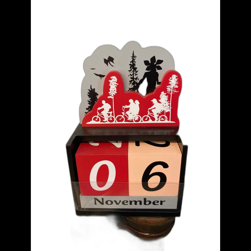 Stranger things block calendar